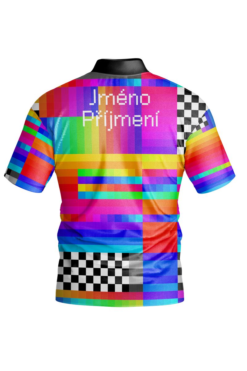Bowling jersey design Glitch - back