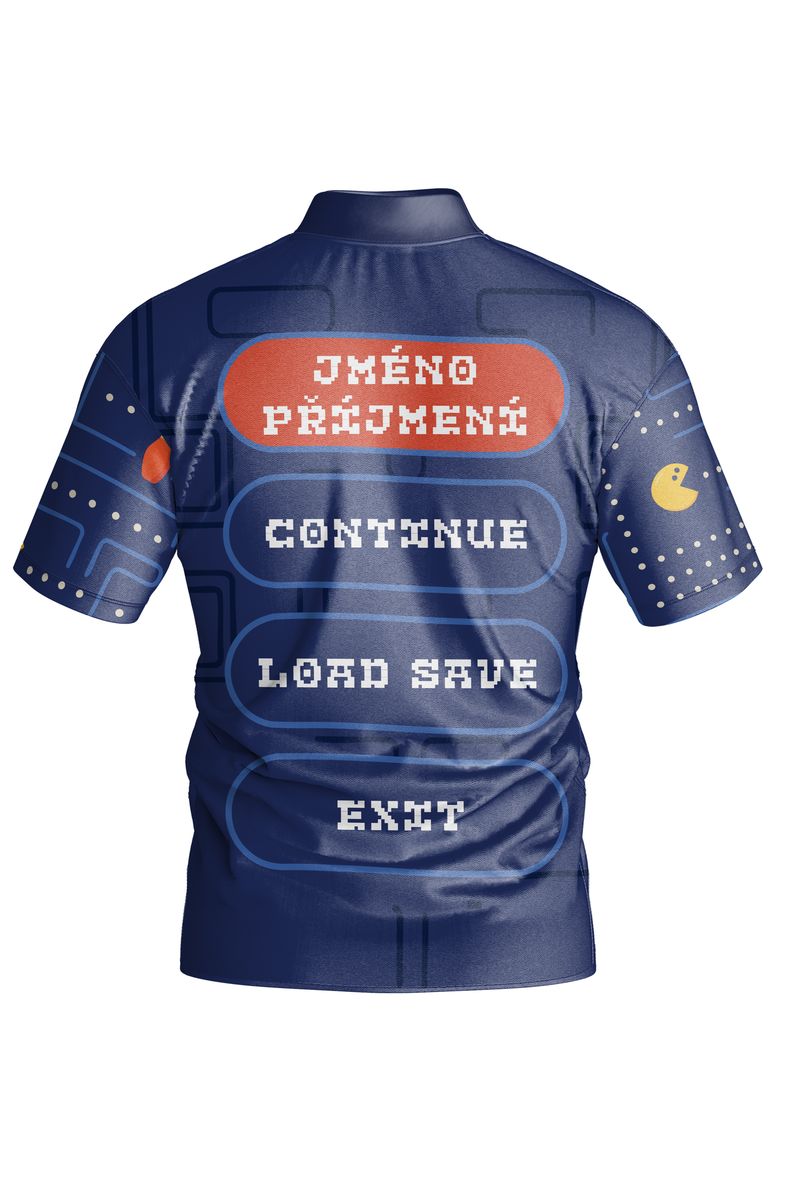 Bowling jersey design Pacman - back