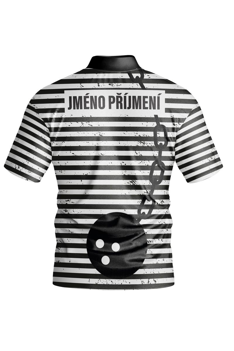 Bowling jersey design Vězeň - back