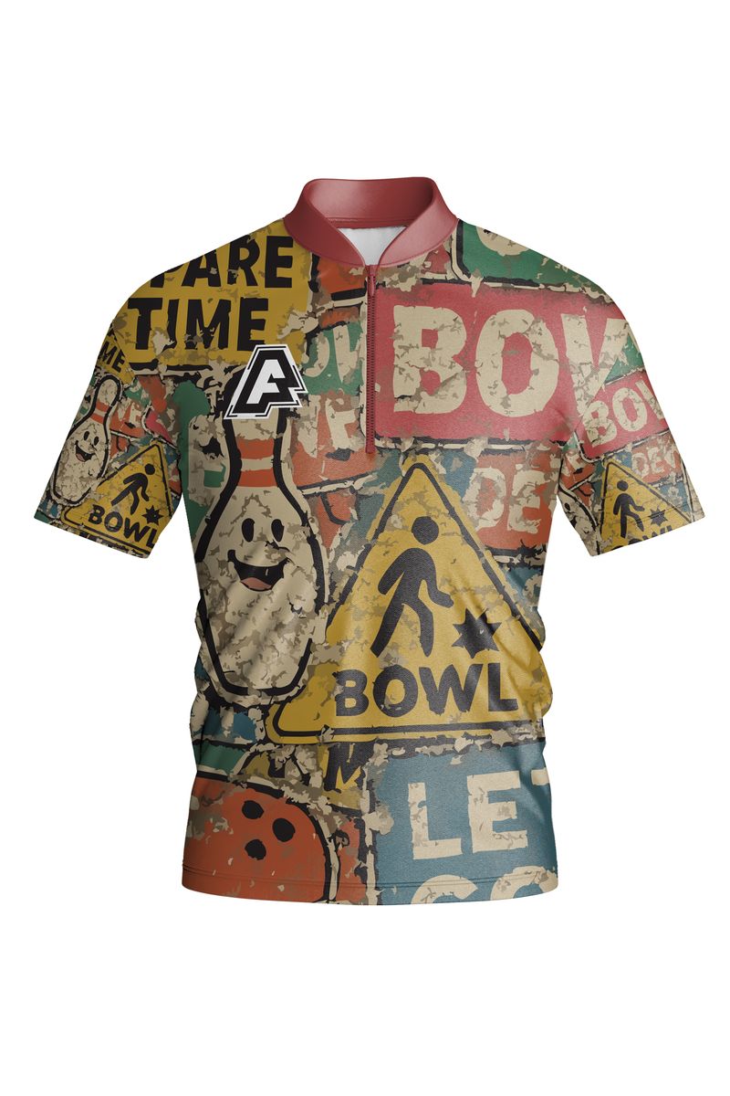 Bowling jersey design Cedule - front