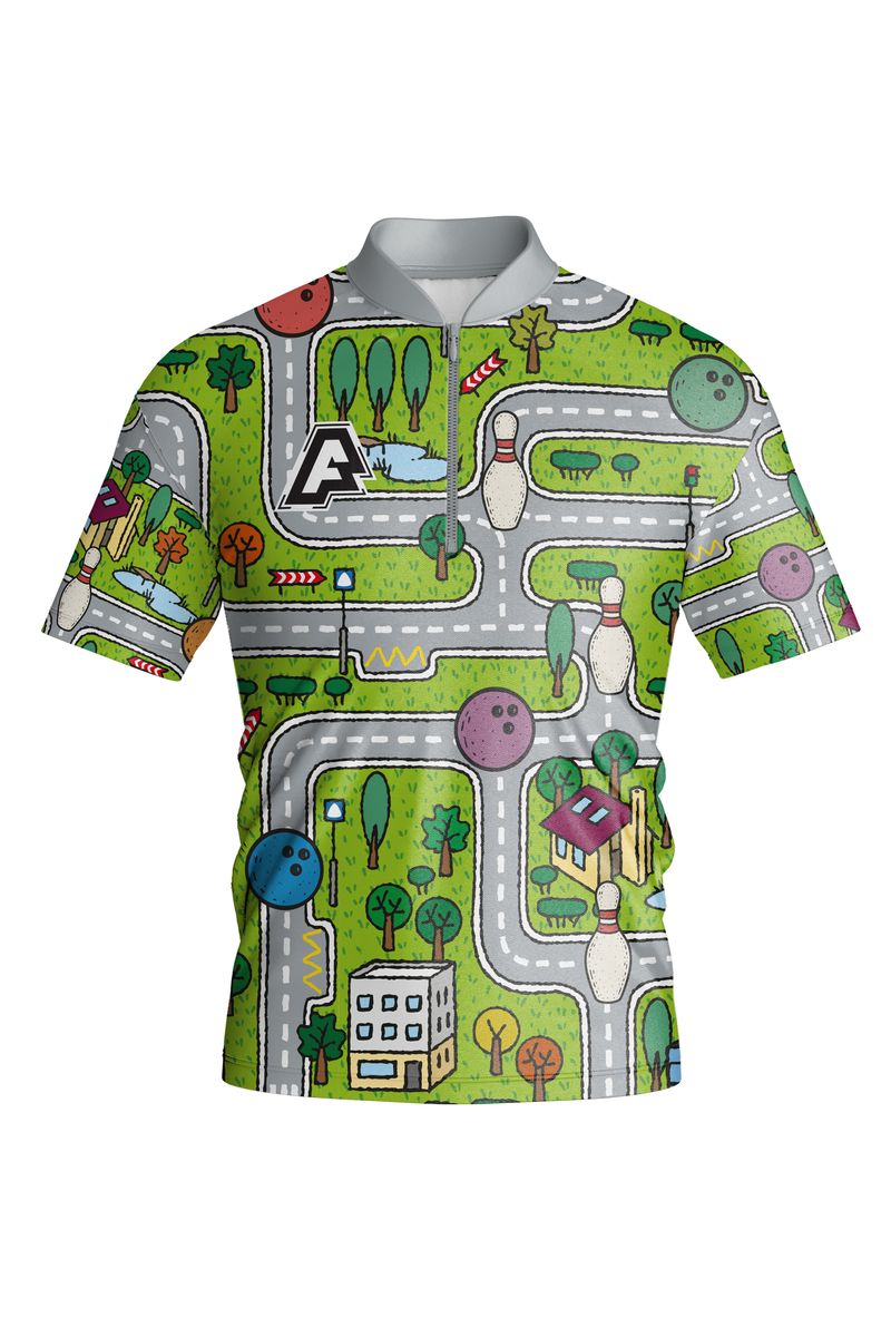 Bowling jersey design Koberec - front