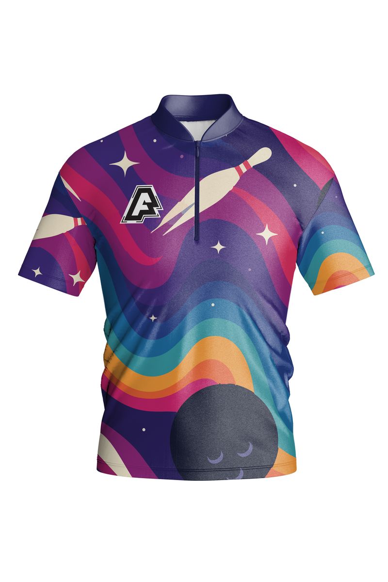 Bowling jersey design Space - front